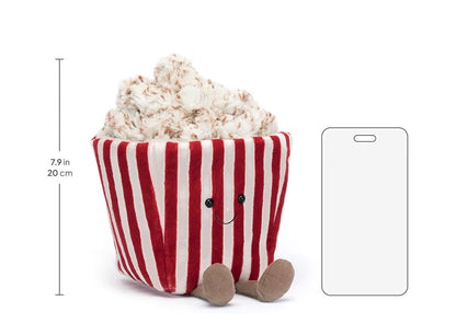 Pre-Order Movie Night Popcorn Plushie | 8.5” Ultra-Soft Sensory Food Toy