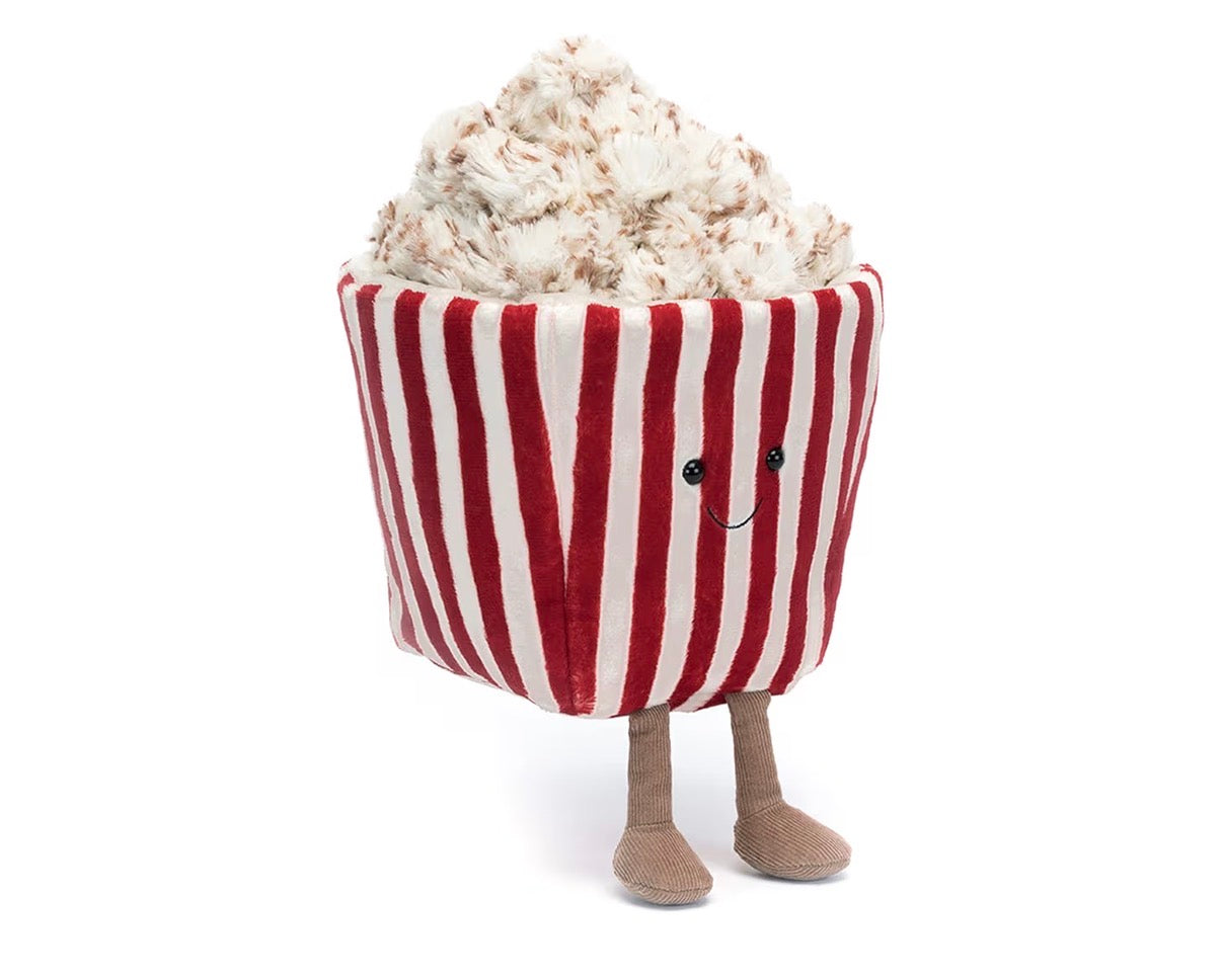 Pre-Order Movie Night Popcorn Plushie | 8.5” Ultra-Soft Sensory Food Toy