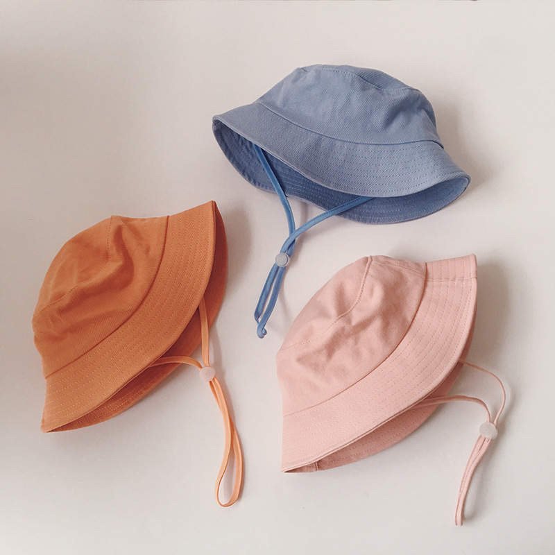 Kids Linen Sun Hat – Fisherman Bucket Hat for Toddlers with Adjustable Strap