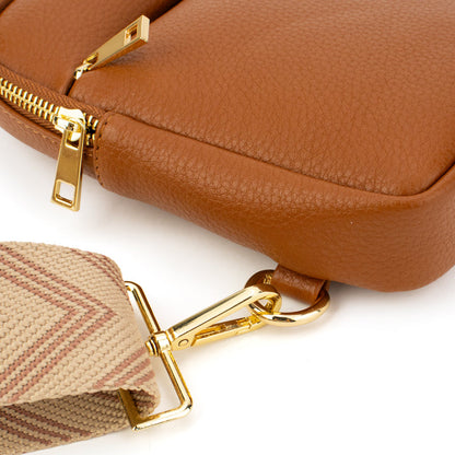 The Harlow | Sling Bag with Chevron Strap | 3 Colors