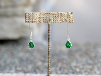 Linear Druzy Drops - Emerald City