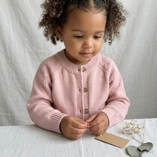 Premium Kids' Organic Cotton Cardigan | Made in Peru