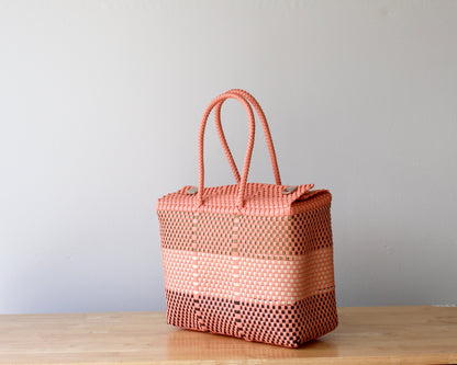Cecilia Handwoven Handbag - Earthy Peach