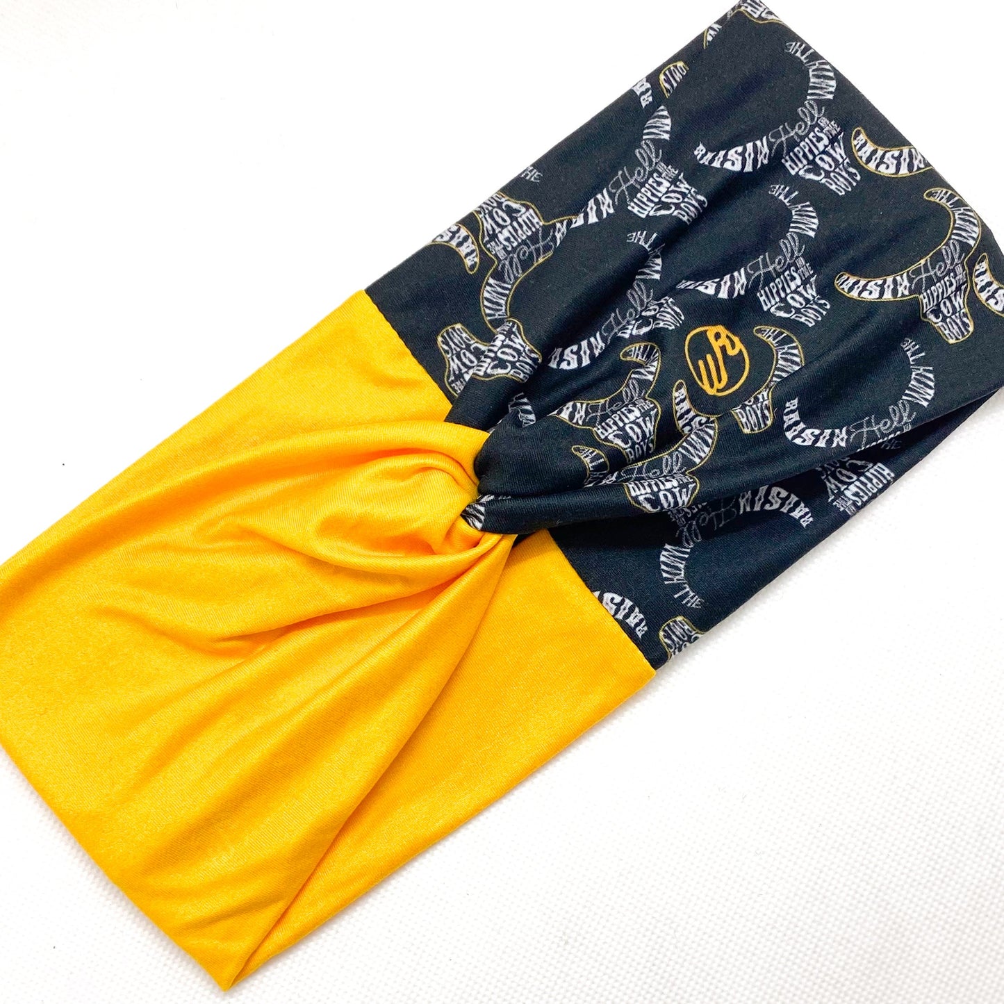 Cowboys & Hippies/Solid Yellow Headband