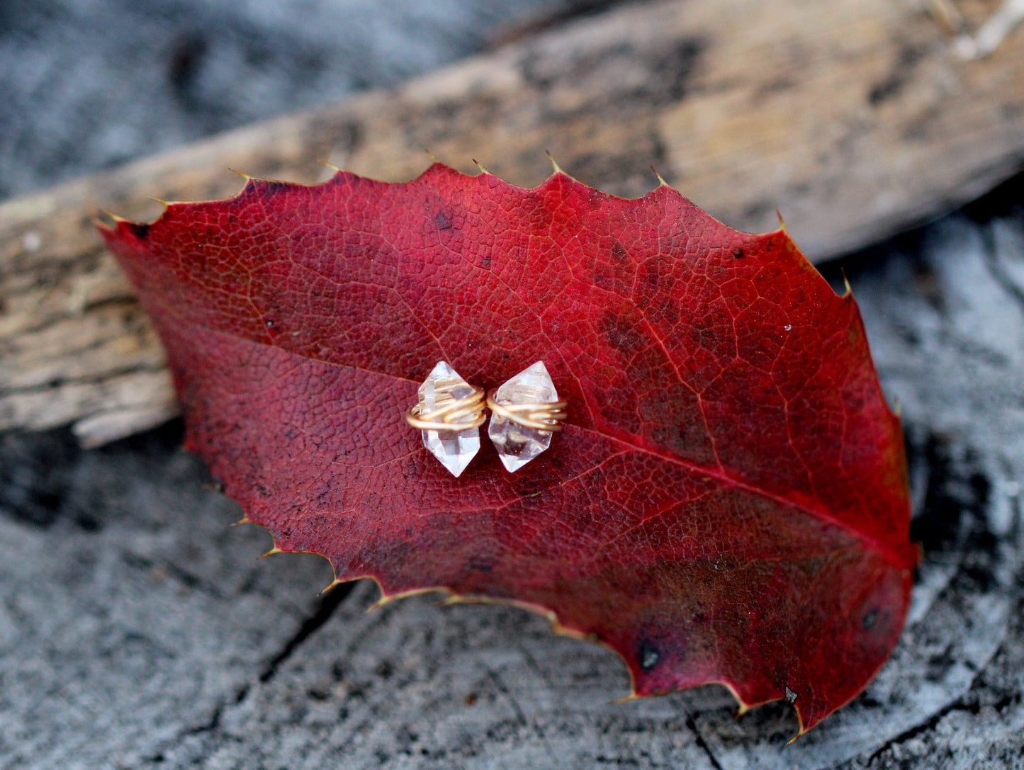 Herkimer Diamond Studs - Larger Size