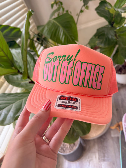 Underground Original Design: Sorry! Out of Office Trucker Hat