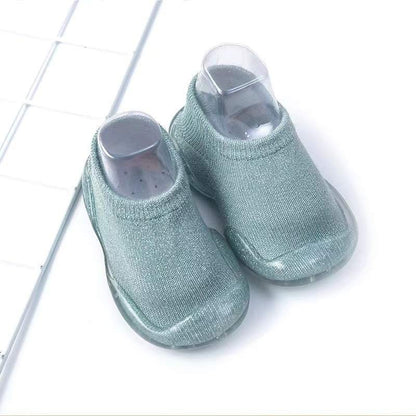 Organic Cotton Barefoot Sock Shoes for Babies & Toddlers – Clear Sole