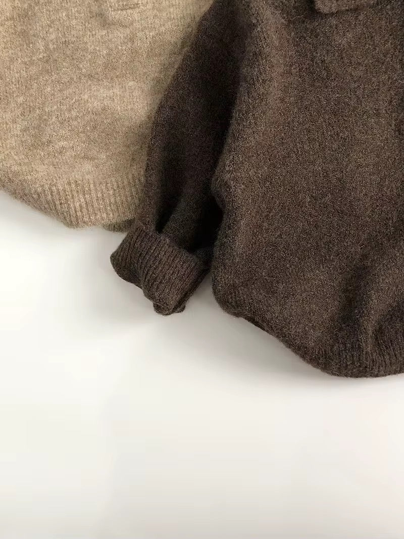 Premium Organic Cotton Toddler Sweater | Made in Peru