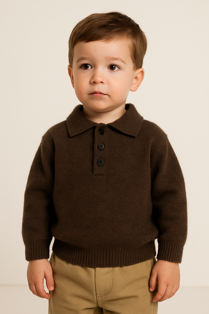 Premium Organic Cotton Toddler Sweater | Made in Peru