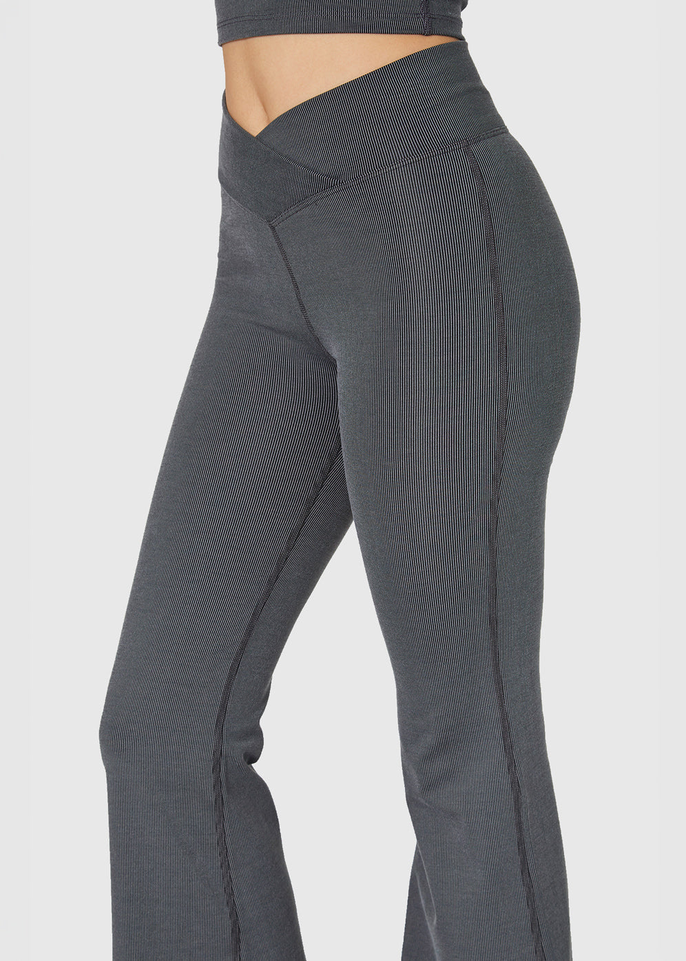 Cross Front Flare Leggings Made in USA