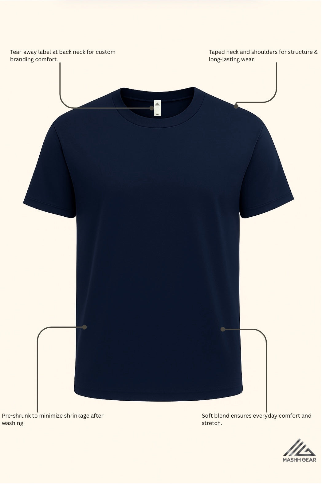 3 pack Extra Soft Medium Weight Short Sleeve T-Shirts – Mashh Gear