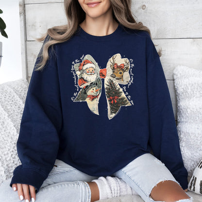 It's The Most Wonderful Time Of The Year Santa Snowman Reindeer Christmas Sweatshirt