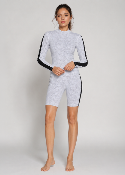 Side Stripe Biker Short Made in USA