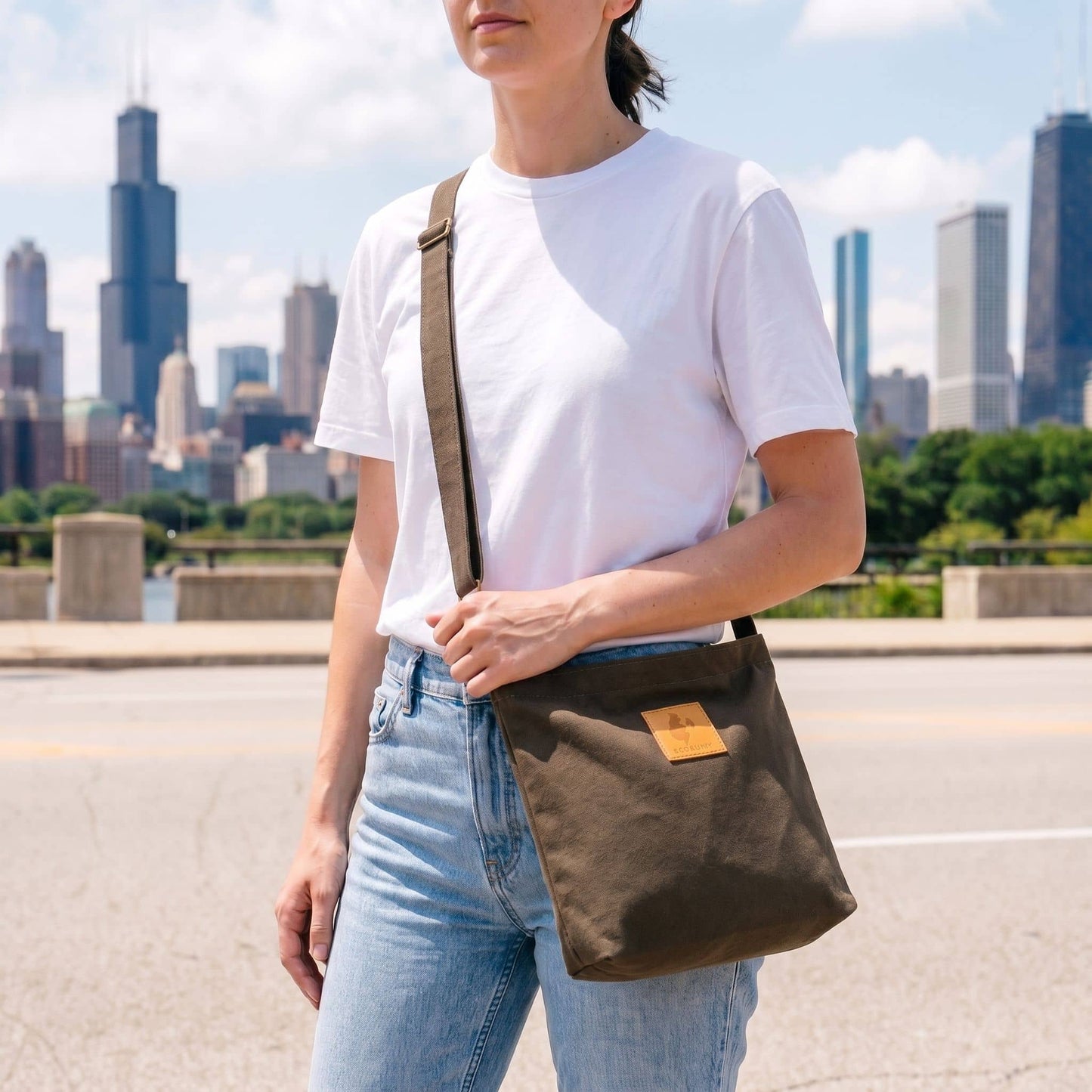 Canvas Mini Crossbody Bag for Men & Women | Amani