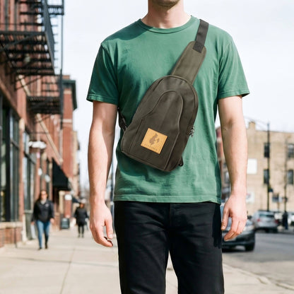 Small Canvas Crossbody Sling Bag for Men & Women | Buru