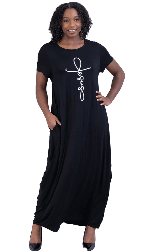 Kara Chic Dress 21045SC-Black
