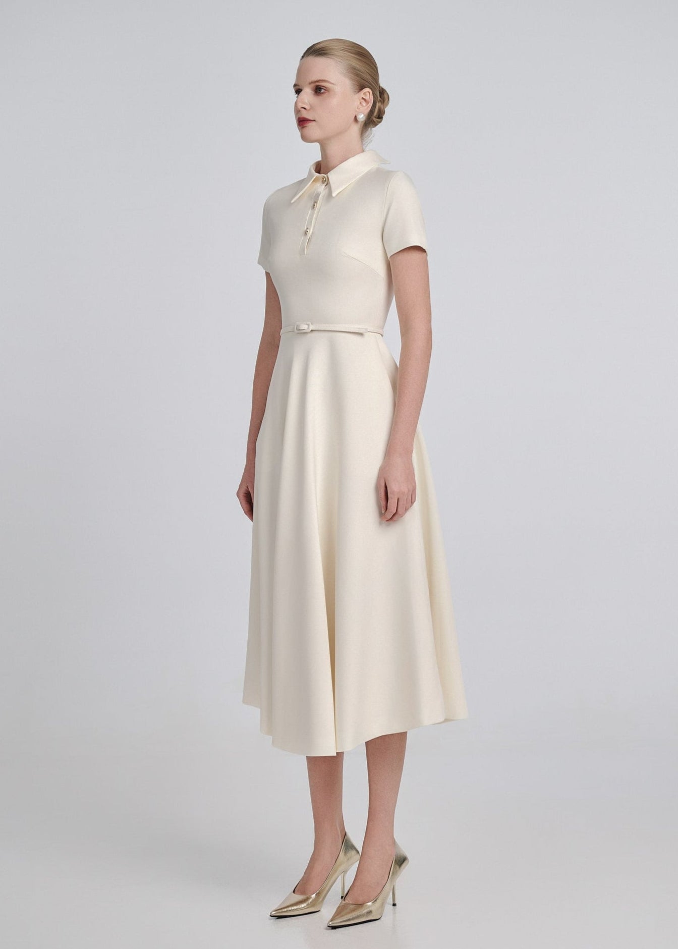 Polo Flared Midi Dress