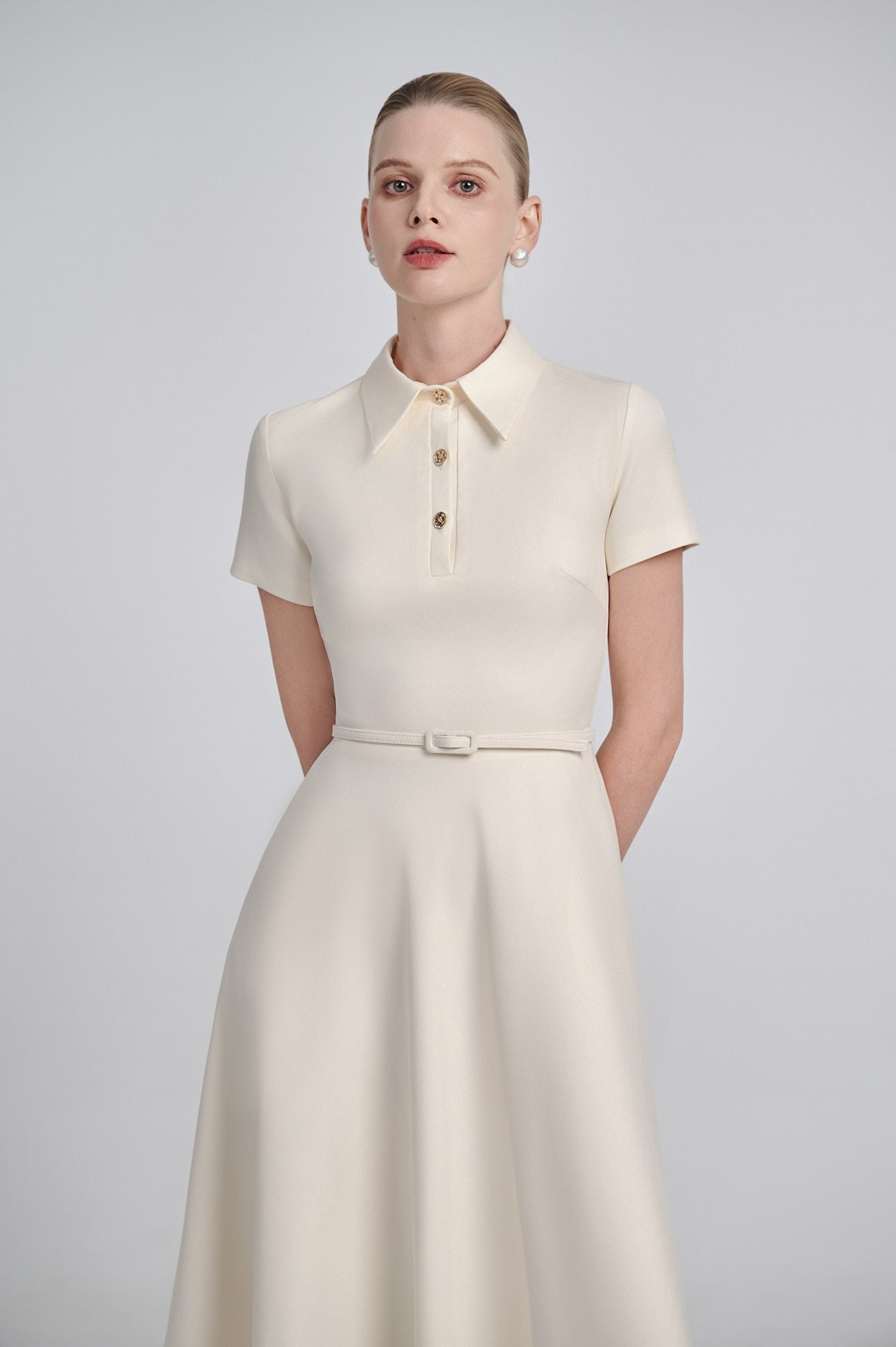 Polo Flared Midi Dress