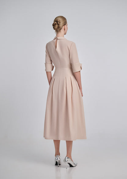 Rose Sleeves Shirt Dress