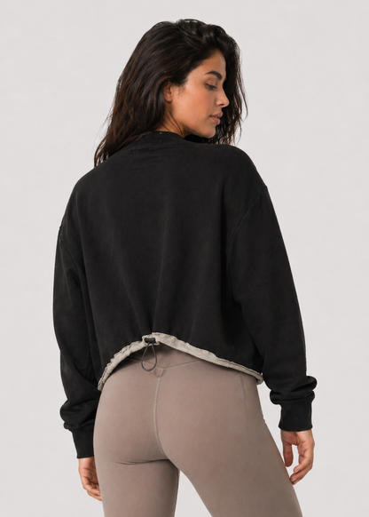 Lux Terry Crop Jacket Made in USA