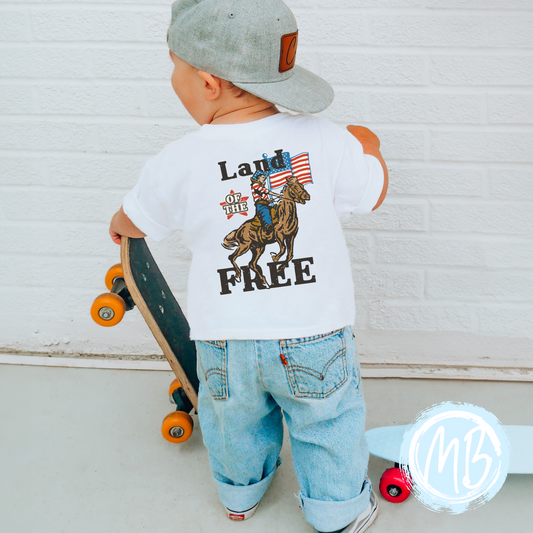 Land of the Free Tee (design on back)