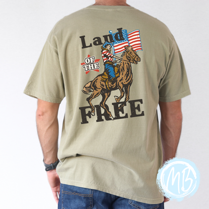 Land of the Free Tee (Desing on back)