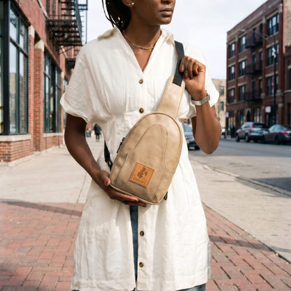 Small Vegan Leather Crossbody Sling Bag | Buru