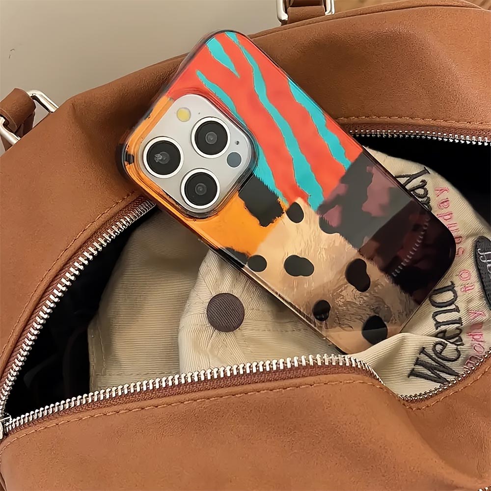 Leopard Four-Color  Pattern iPhone Case | ZAKAPOP