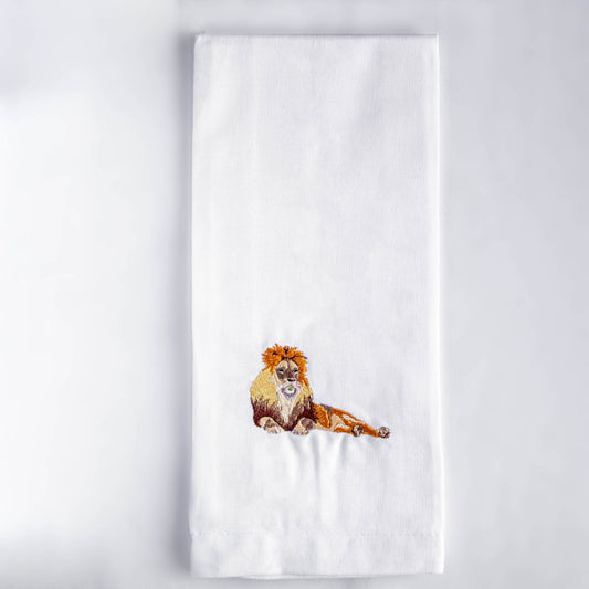 African Wildlife Cotton Tea Towels - Handmade Kitchen Gift