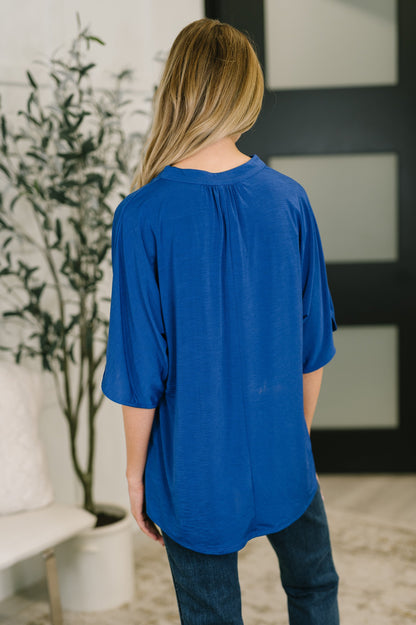 Lizzy Breeze Top in Royal Blue