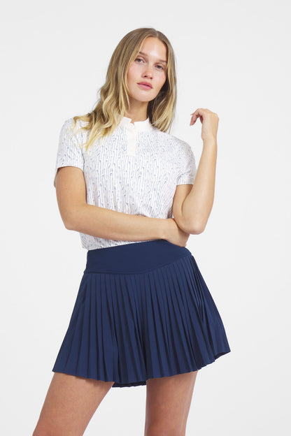 Pleated Skirt | Blueberry