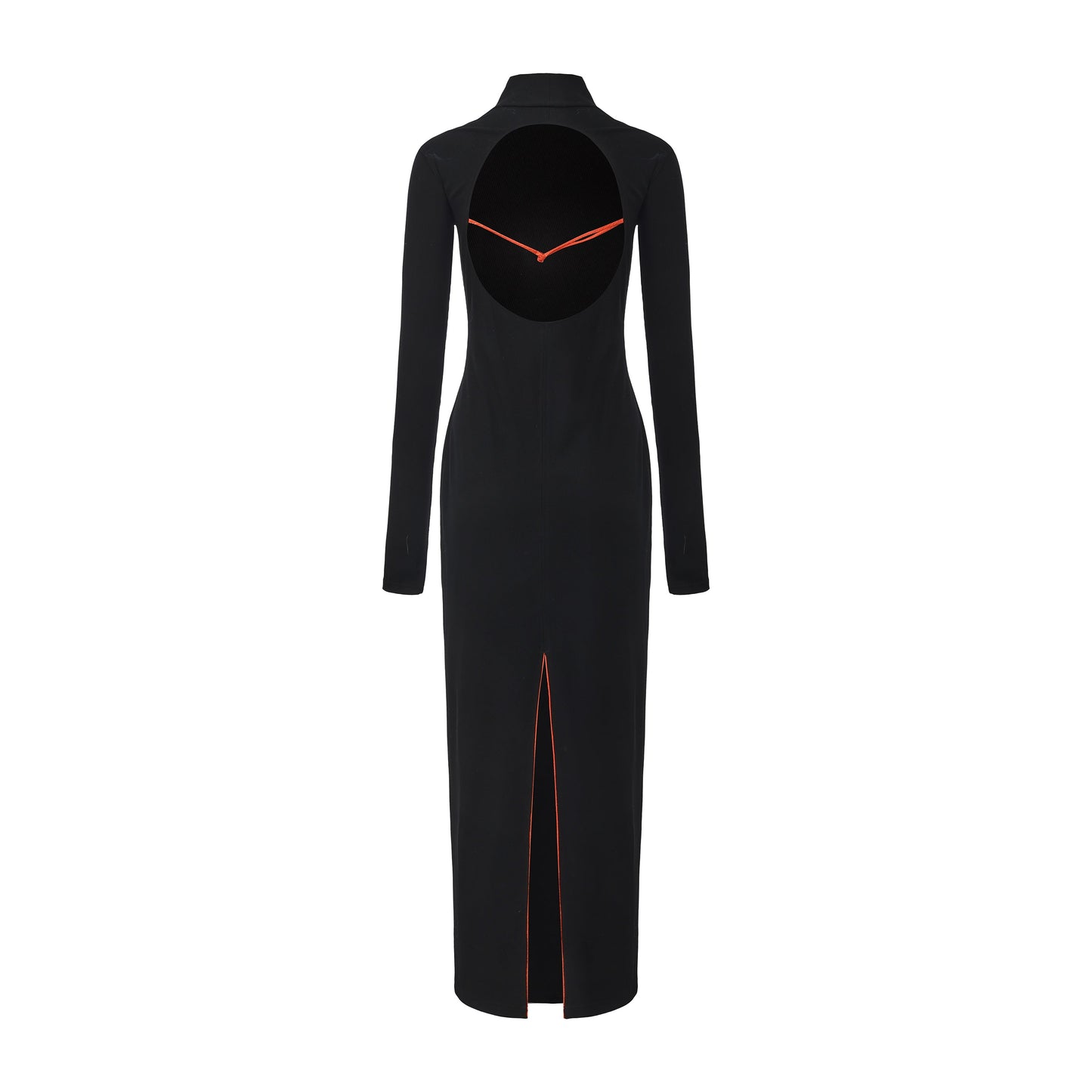 Lian High Neck Open Back Maxi Dress