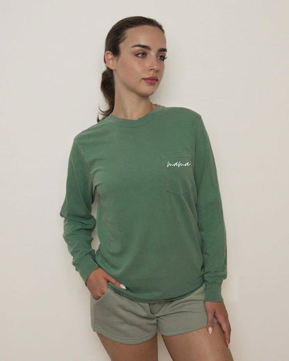Mama Pocket Comfort Colors Long Sleeve Shirt