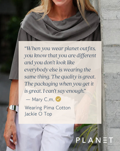 Pima Cotton Jackie O Top - Lava