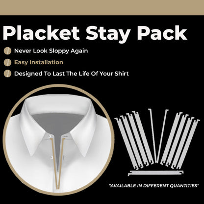 Million Dollar Collar | Placket Stays