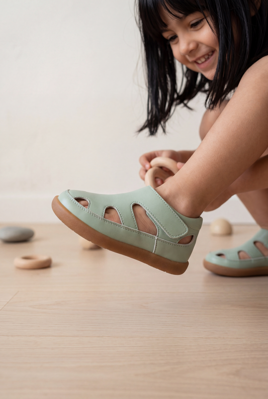 Toddler Wide Toe Box Sandals| Sprout Barefoot Summer Sandals for Kids