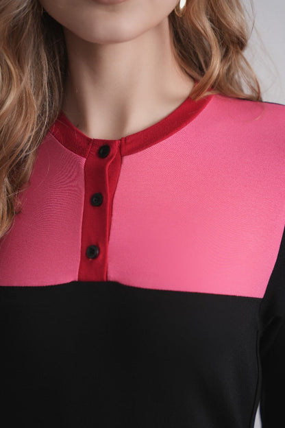 Colorblock Nursing Nightgown