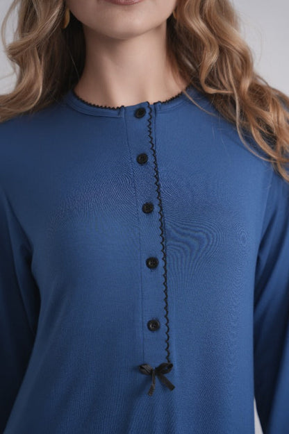 Scalloped Trim Nightgown