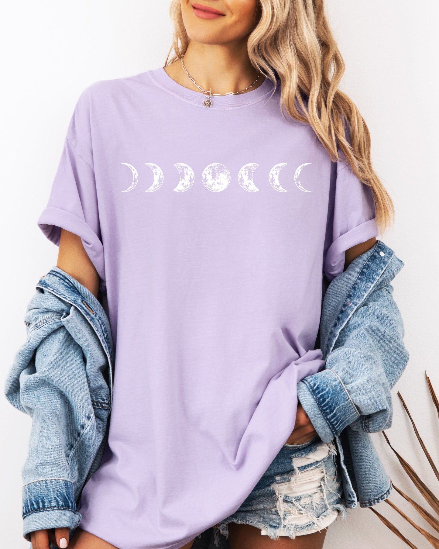 Moon Phase Nature Comfort Colors Garment-Dyed T-Shirt – Summer Vacation Camping Graphic Tee