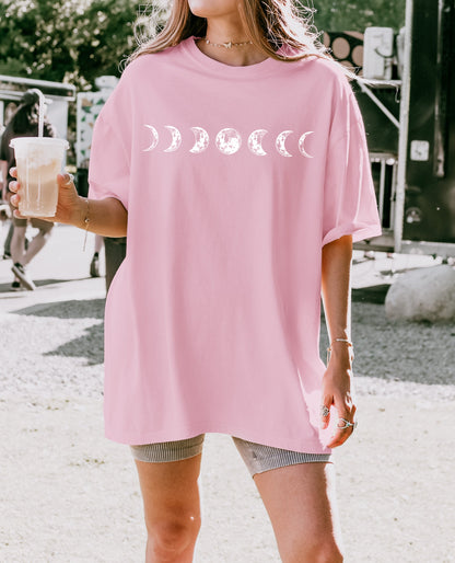 Moon Phase Nature Comfort Colors Garment-Dyed T-Shirt – Summer Vacation Camping Graphic Tee
