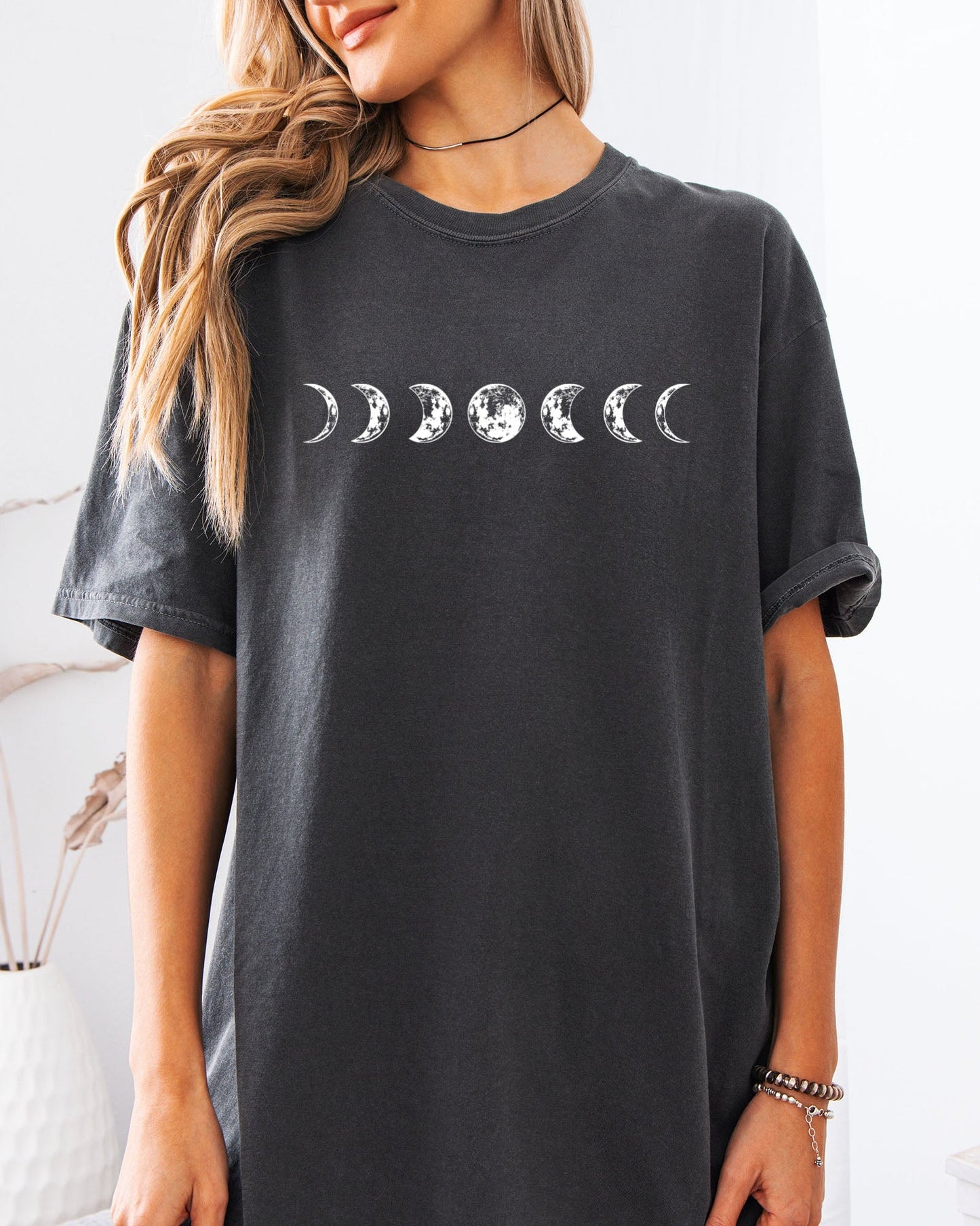 Moon Phase Nature Comfort Colors Garment-Dyed T-Shirt – Summer Vacation Camping Graphic Tee