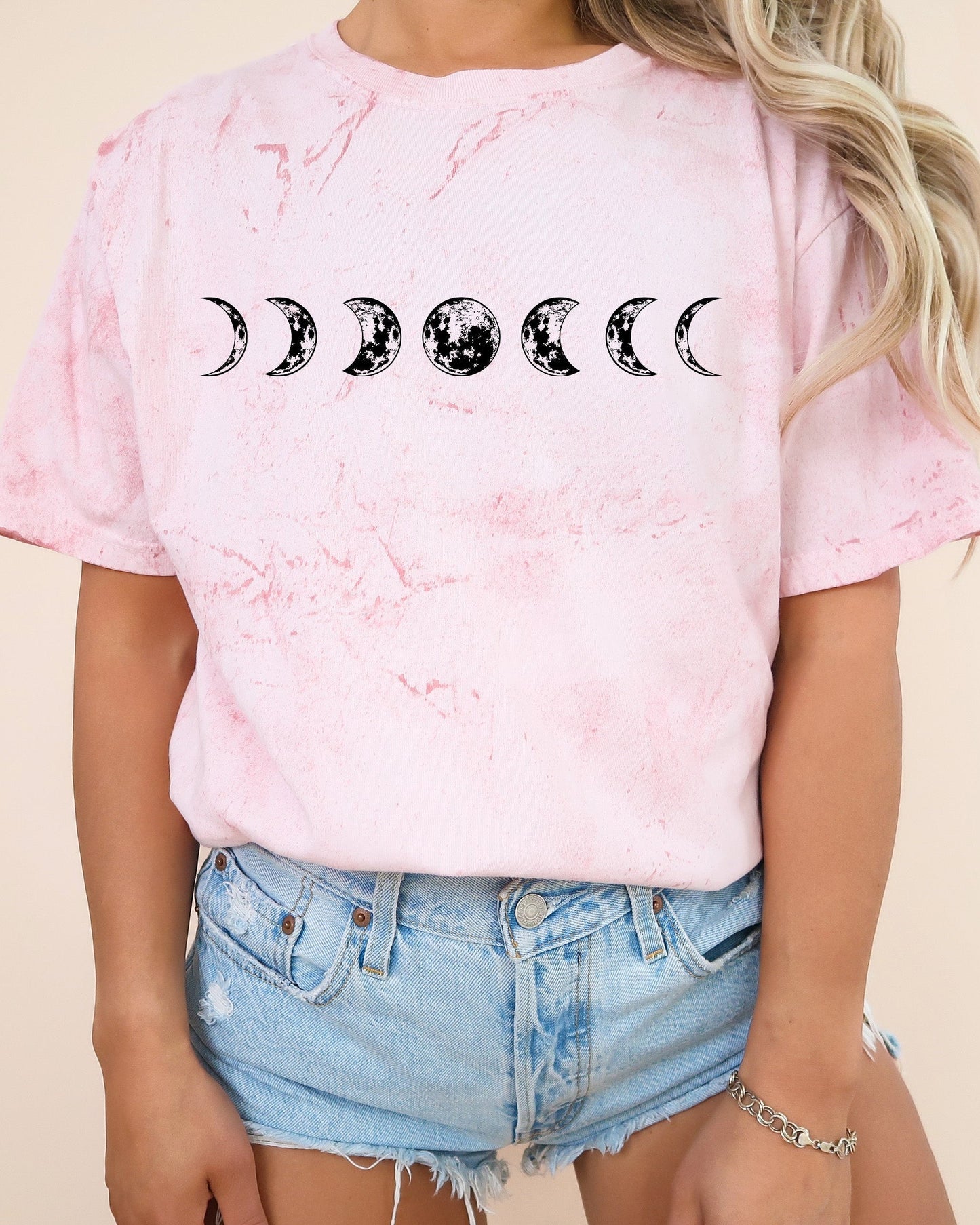 Moon Phase Nature Comfort Colors Garment-Dyed T-Shirt – Summer Vacation Camping Graphic Tee