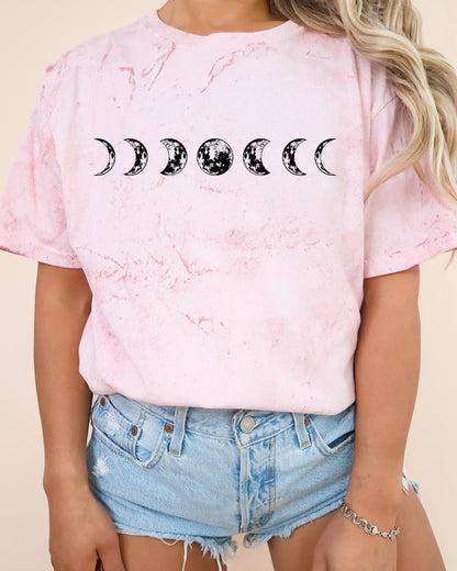 Moon Phase Nature Comfort Colors Garment-Dyed T-Shirt – Summer Vacation Camping Graphic Tee