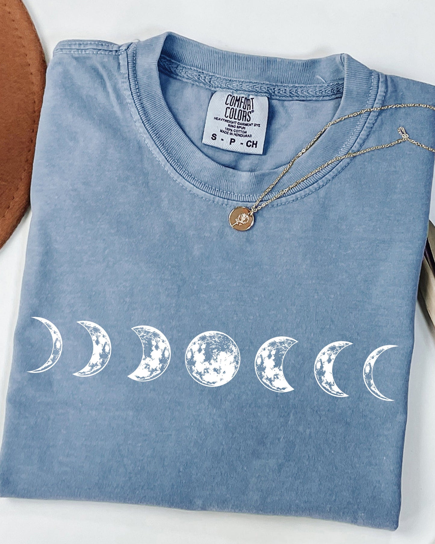 Moon Phase Nature Comfort Colors Garment-Dyed T-Shirt – Summer Vacation Camping Graphic Tee