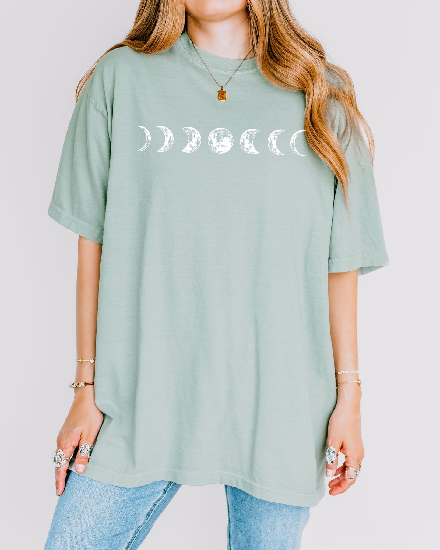 Moon Phase Nature Comfort Colors Garment-Dyed T-Shirt – Summer Vacation Camping Graphic Tee