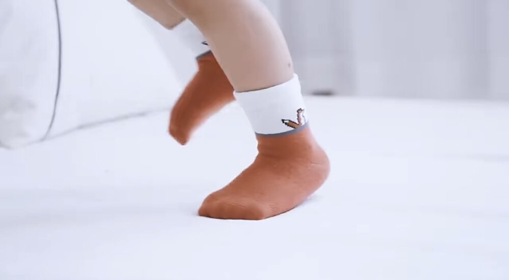 Organic Cotton Fox Socks for Toddlers | 5-Pack Kids’ Fun Socks | Fox