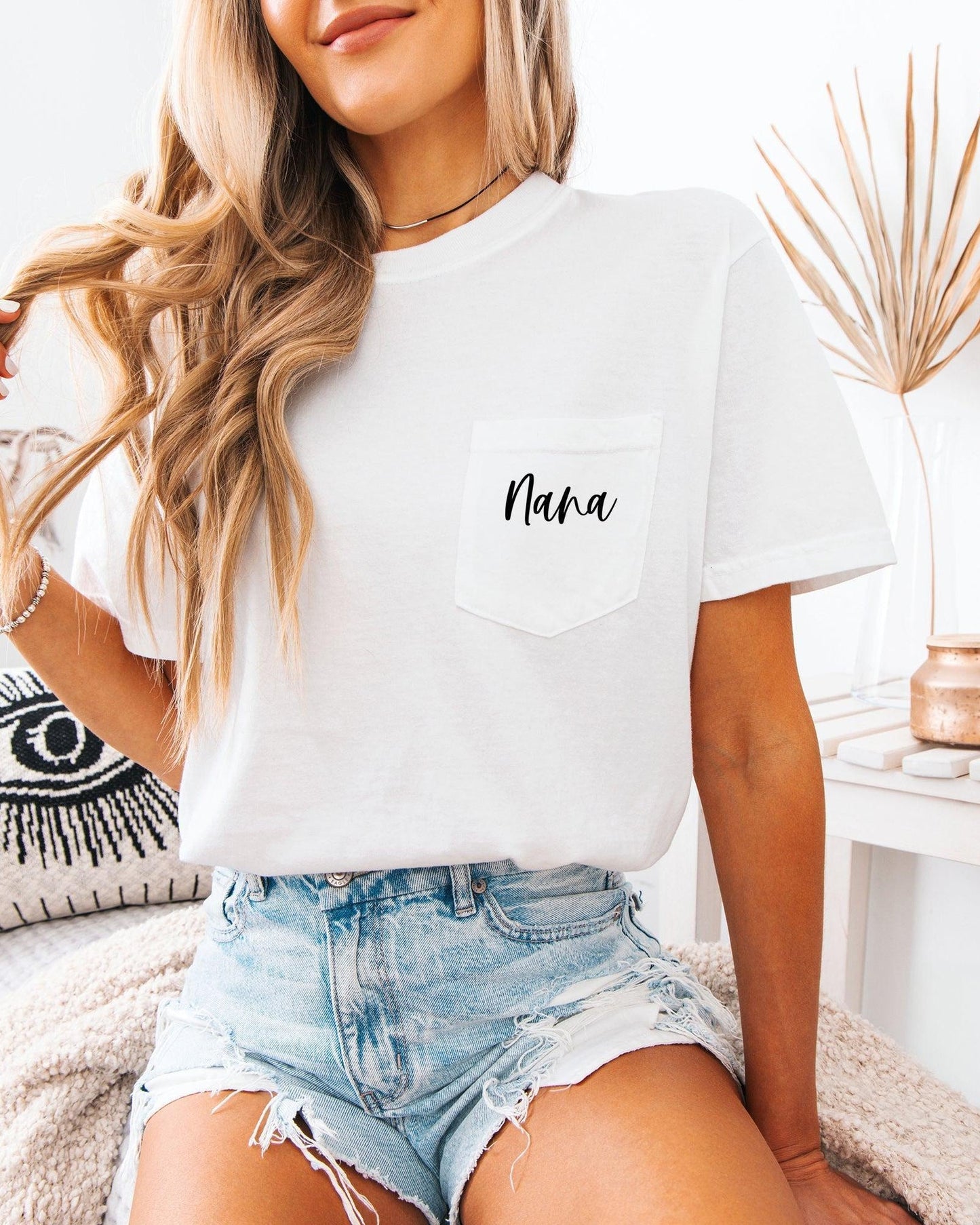 Nana Grandma Comfort Colors Pocket T Shirt