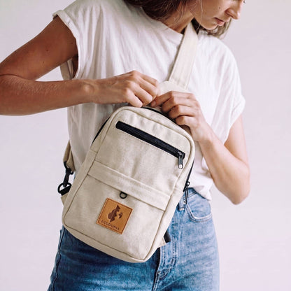 Large Canvas Crossbody Sling Bag for Men & Women | Umoja