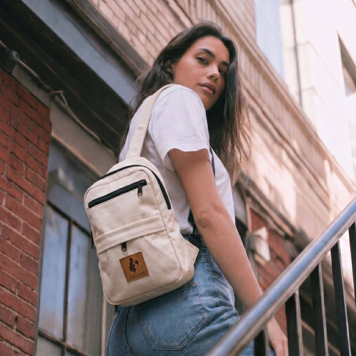 Large Canvas Crossbody Sling Bag for Men & Women | Umoja