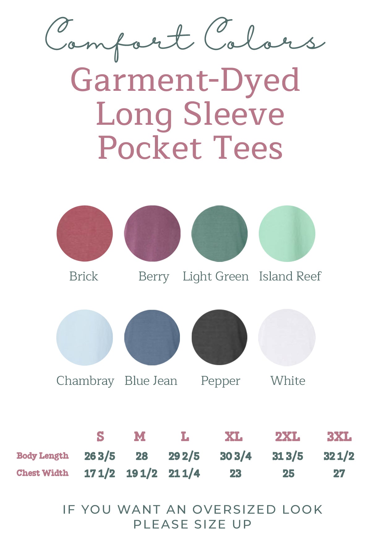Nature Mountain Tree Pocket Comfort Colors Long Sleeve Shirt